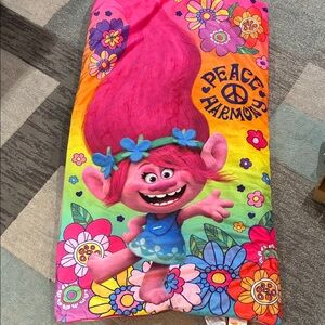 Colorful Trolls Character sleeping bag
